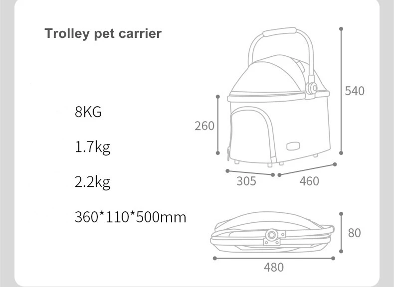 trolley pet carrier trolley pet carrier
